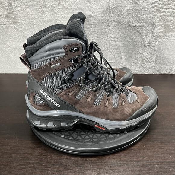 Salomon Womens Size 9 Quest 4D 2 Gtx Goretex Brown Hiking Outdoor Lace Up Boots - Picture 1 of 10